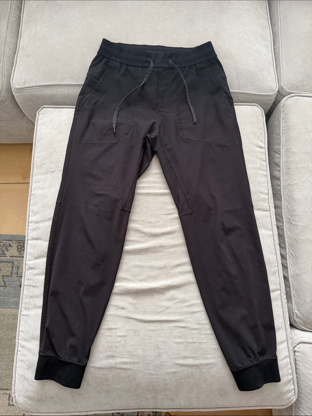 Mens black Lu Lu lemon ABC joggers